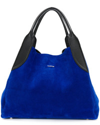 Женская синяя замшевая сумка от Lanvin