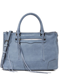Женская синяя замшевая сумка от Rebecca Minkoff