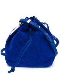 Женская синяя замшевая сумка от Sophie Hulme