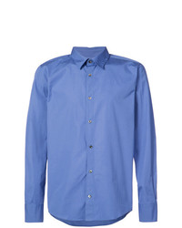 Мужская синяя классическая рубашка от A.P.C.
