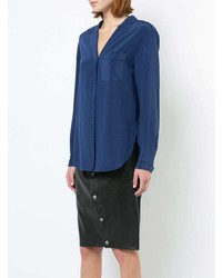 Женская синяя классическая рубашка от Rag & Bone