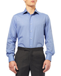Мужская синяя классическая рубашка от Brioni
