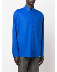 Мужская синяя классическая рубашка от Marni