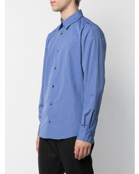 Мужская синяя классическая рубашка от A.P.C.