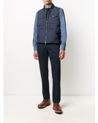 Мужская синяя классическая рубашка от Barba