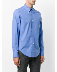Мужская синяя классическая рубашка от Stella McCartney