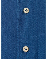 Мужская синяя классическая рубашка от Lardini