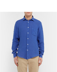 Мужская синяя классическая рубашка от Hartford