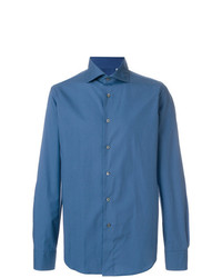 Мужская синяя классическая рубашка от Dell'oglio