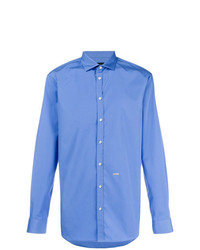 Мужская синяя классическая рубашка от DSQUARED2