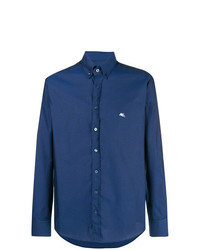 Мужская синяя классическая рубашка от Etro