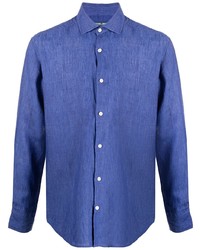 Мужская синяя классическая рубашка от Frescobol Carioca