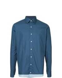 Мужская синяя классическая рубашка от Kolor