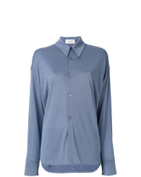 Женская синяя классическая рубашка от Lemaire