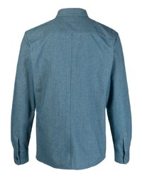 Мужская синяя классическая рубашка от Stephan Schneider