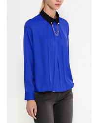 Женская синяя классическая рубашка от LOST INK