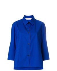 Женская синяя классическая рубашка от Marni