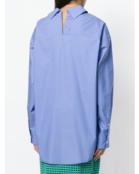 Женская синяя классическая рубашка от Marni
