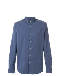 Мужская синяя классическая рубашка от Michael Kors Collection