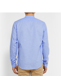 Мужская синяя классическая рубашка