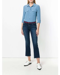 Женская синяя классическая рубашка от Equipment