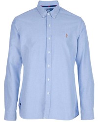 Мужская синяя классическая рубашка от Polo Ralph Lauren