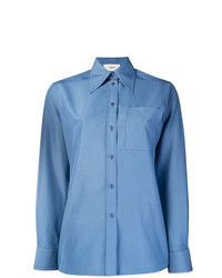 Женская синяя классическая рубашка от Ports 1961