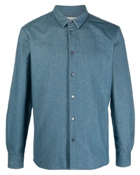 Мужская синяя классическая рубашка от Stephan Schneider