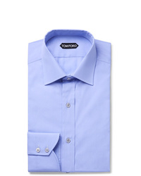Мужская синяя классическая рубашка от Tom Ford