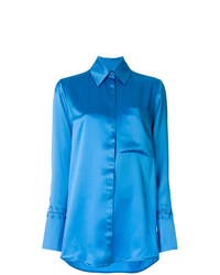 Женская синяя классическая рубашка от Victoria Victoria Beckham