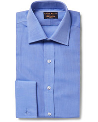 Мужская синяя классическая рубашка