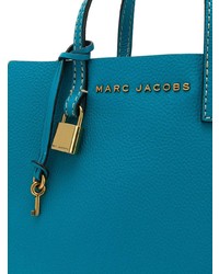 Синяя кожаная большая сумка от Marc Jacobs