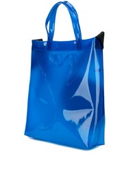 Мужская синяя кожаная большая сумка от Kenzo