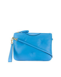 Синяя кожаная стеганая сумка через плечо от Anya Hindmarch