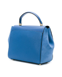 Синяя кожаная сумка-саквояж от Bally