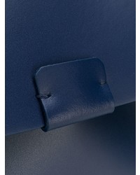 Синяя кожаная сумка-саквояж от Nico Giani
