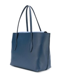 Синяя кожаная сумка-саквояж от Tod's