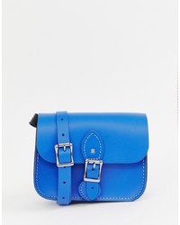 Синяя кожаная сумка-саквояж от Leather Satchel Company