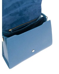 Синяя кожаная сумка-саквояж от Lanvin