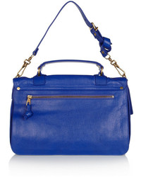 Синяя кожаная сумка-саквояж от Proenza Schouler