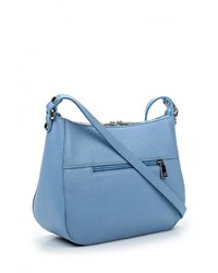 Синяя кожаная сумка через плечо от Afina