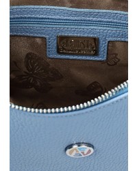 Синяя кожаная сумка через плечо от Afina