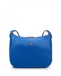 Синяя кожаная сумка через плечо от Afina