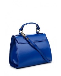 Синяя кожаная сумка через плечо от Braccialini