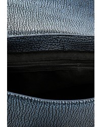 Синяя кожаная сумка через плечо от Diva