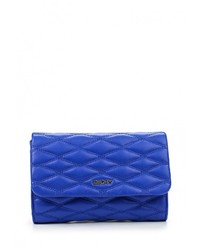 Синяя кожаная сумка через плечо от DKNY