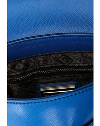 Синяя кожаная сумка через плечо от Eleganzza