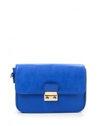 Синяя кожаная сумка через плечо от Jennyfer