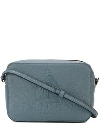 Синяя кожаная сумка через плечо от Lanvin
