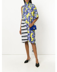 Синяя кожаная сумка через плечо от Visone